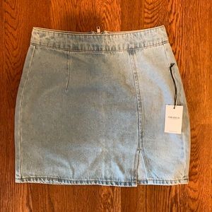 Forever 21 light denim skirt